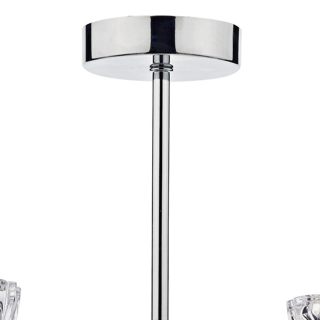 Vito 5 Light Semi Flush Polished Chrome<br>Polished Chrome