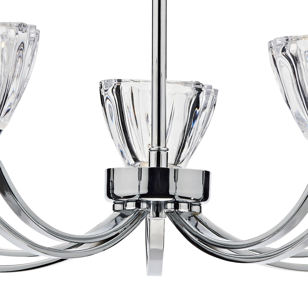 Vito 5 Light Semi Flush Polished Chrome<br>Polished Chrome