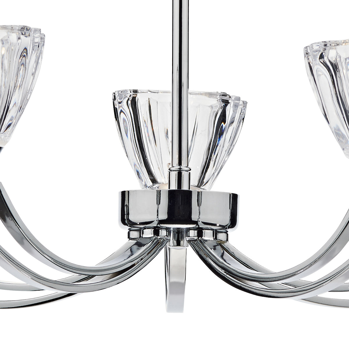Vito 5 Light Semi Flush Polished Chrome<br>Polished Chrome