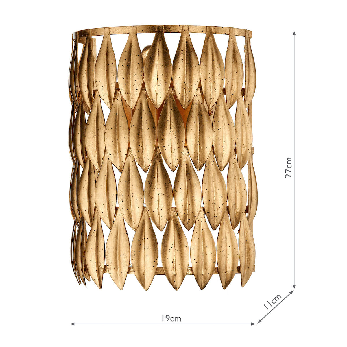Volcano Wall Light Gold<br>Gold Leaf