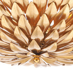 Volcano 5 Light Pendant Gold<br>Gold Leaf