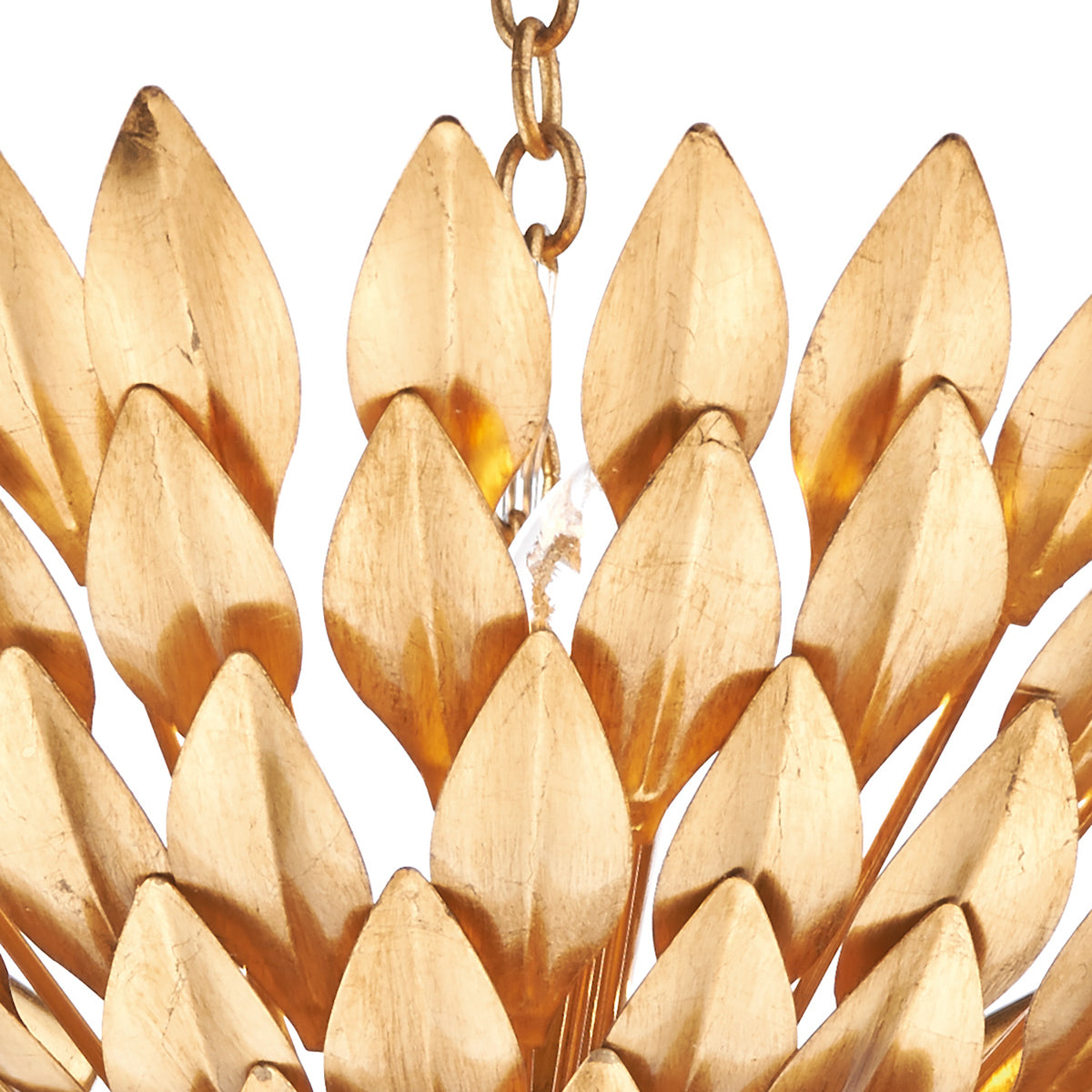 Volcano 5 Light Pendant Gold<br>Gold Leaf