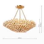 Volcano 5 Light Pendant Gold<br>Gold Leaf
