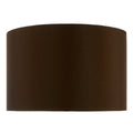 Voyage Brown Faux Silk Drum Shade 38cm<br>Brown