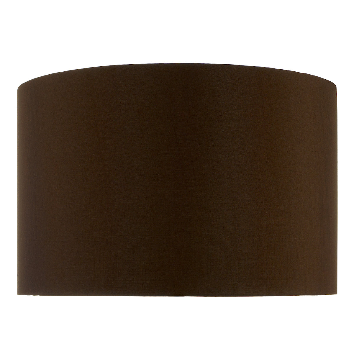 Voyage Brown Faux Silk Drum Shade 38cm<br>Brown
