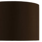 Voyage Brown Faux Silk Drum Shade 38cm<br>Brown