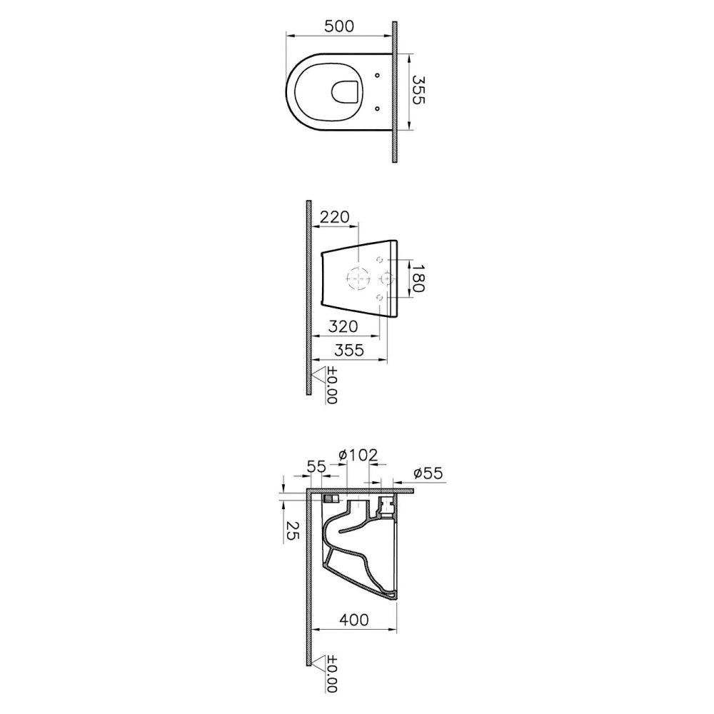 VitrA Integra Wall Hung Short Projection Soft Close Complete Toilet