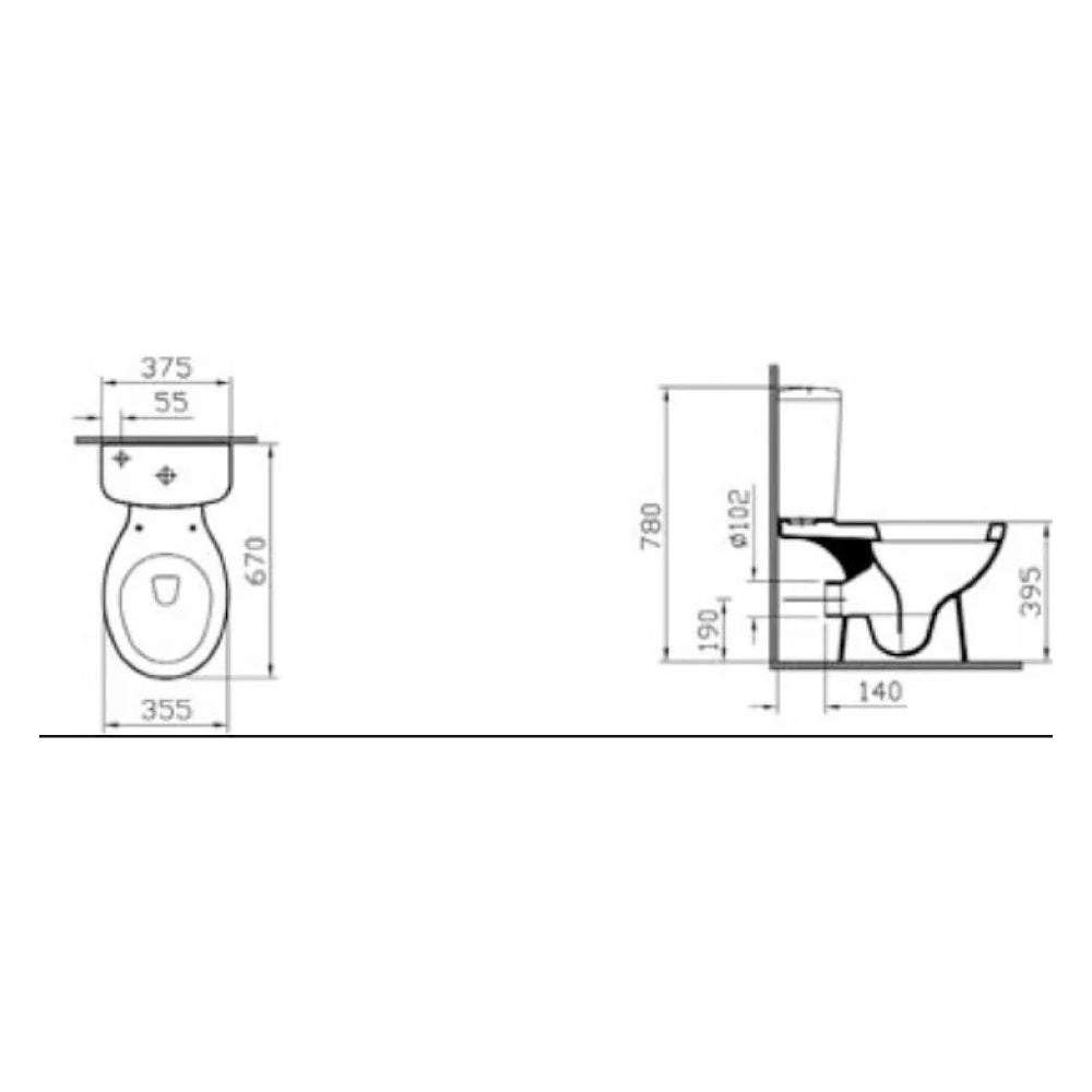 VitrA Layton Close-Coupled Cistern Soft Close Complete Toilet