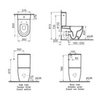 VitrA Sento Close-Coupled Soft Close Closed Back Complete Toilet