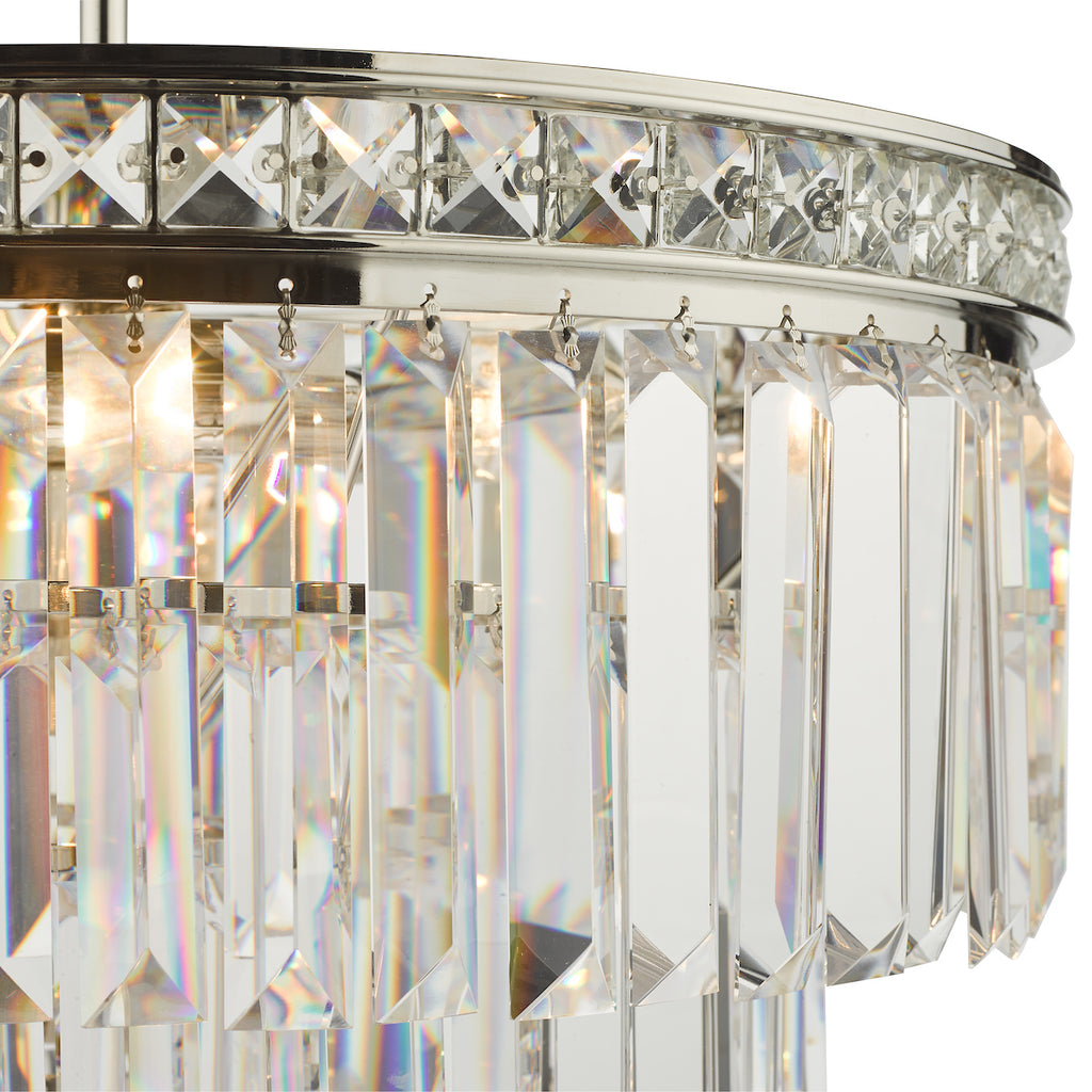 Vyana 4 Light Pendant Polished Nickel Crystal<br>Crystal