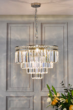Vyana 4 Light Pendant Polished Nickel Crystal<br>Crystal