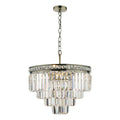 Vyana 4 Light Pendant Antique Brass Crystal<br>Crystal