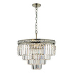 Vyana 4 Light Pendant Antique Brass Crystal<br>Crystal