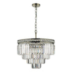 Vyana 4 Light Pendant Antique Brass Crystal<br>Crystal