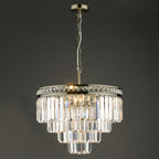 Vyana 4 Light Pendant Antique Brass Crystal<br>Crystal