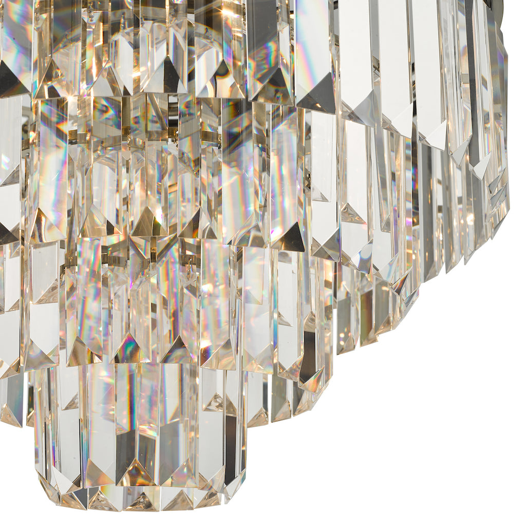 Vyana 4 Light Pendant Antique Brass Crystal<br>Crystal