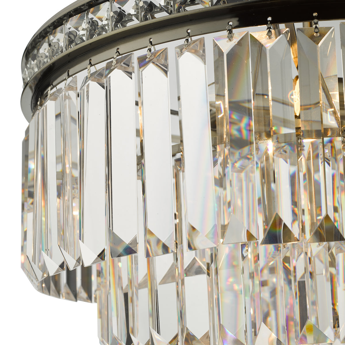 Vyana 4 Light Pendant Antique Brass Crystal<br>Crystal