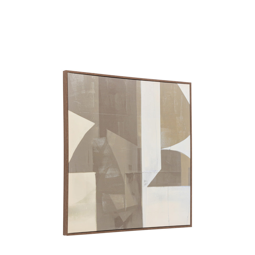 Cemento Abstract Framed Canvas