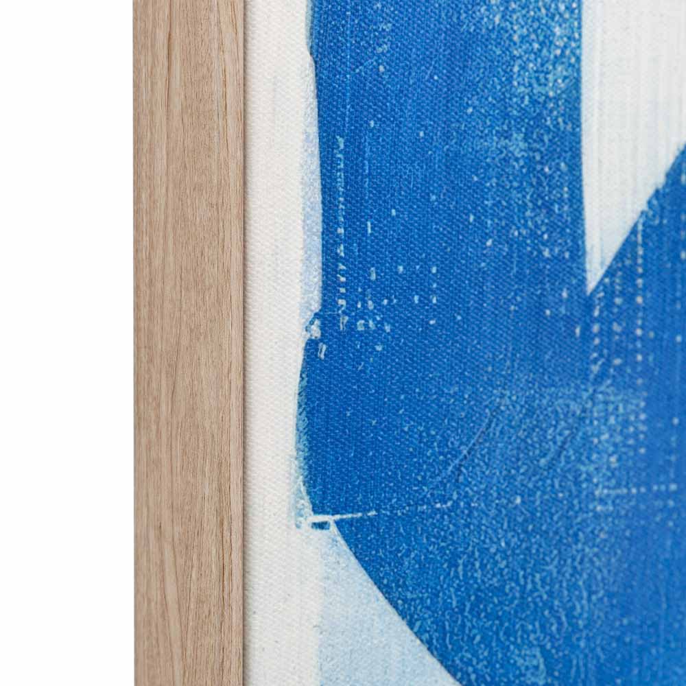Cobalt Abstract Framed Canvas