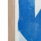 Cobalt Abstract Framed Canvas