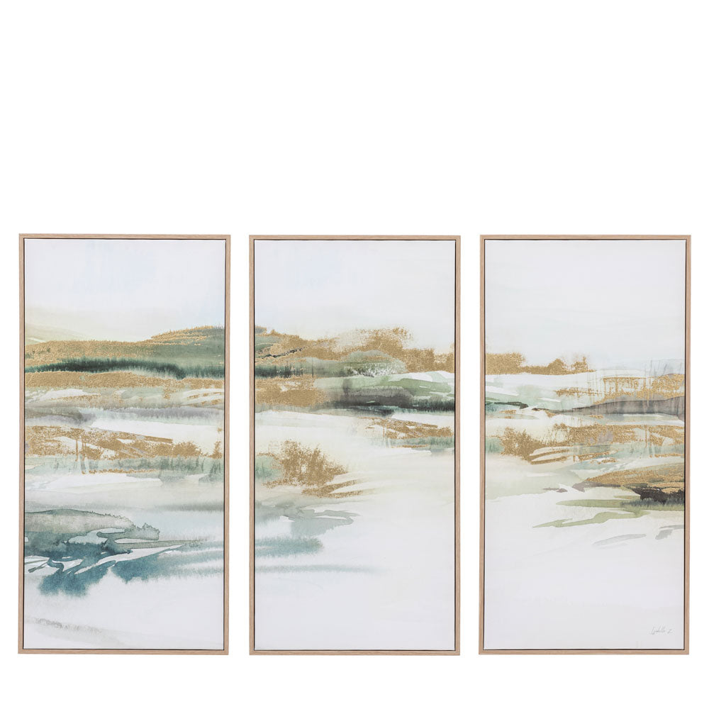 Triptych Framed Canvas Set of 3