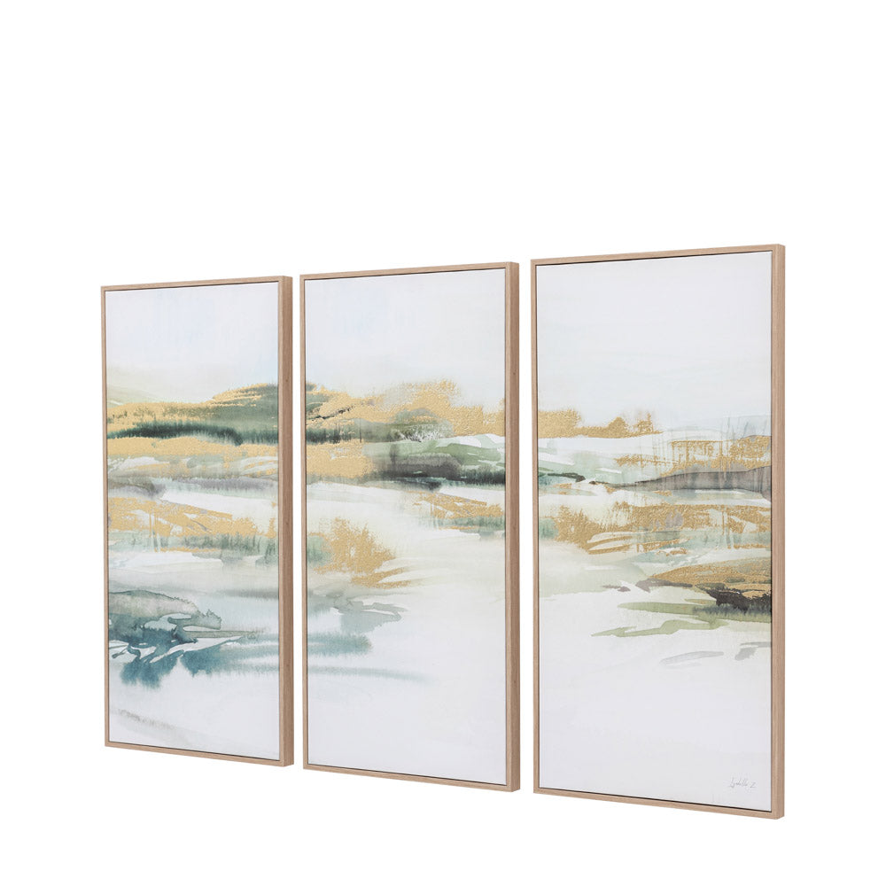Triptych Framed Canvas Set of 3