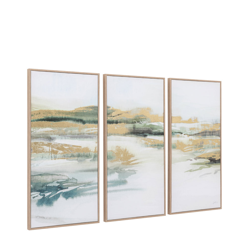 Triptych Framed Canvas Set of 3