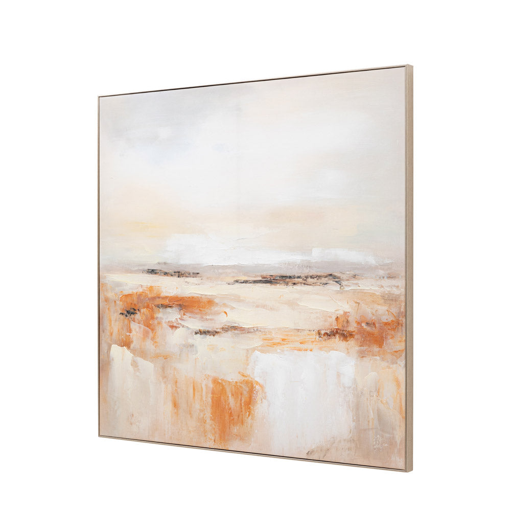 Warm Haze Framed Canvas