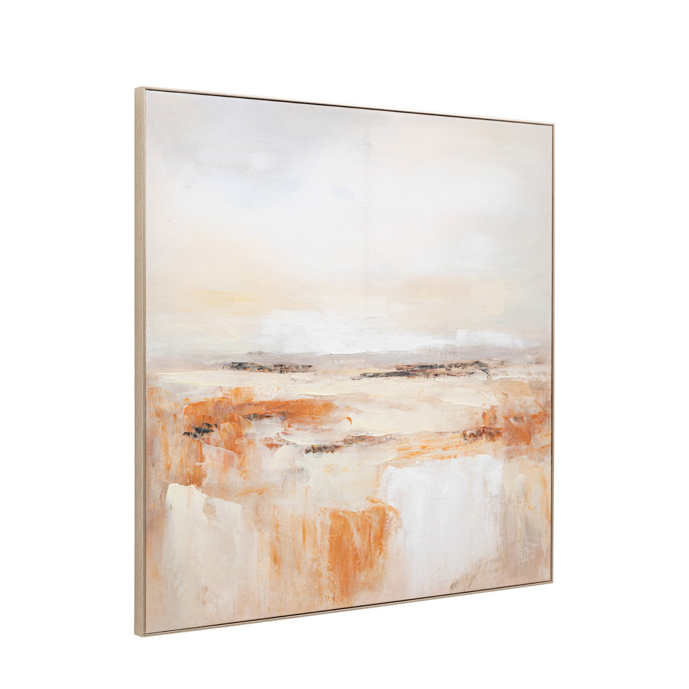 Warm Haze Framed Canvas
