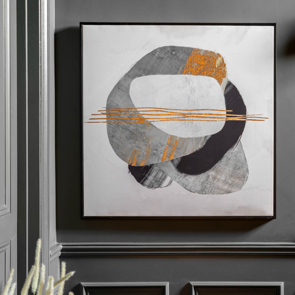 Through the Dimensions II Framed Canvas
