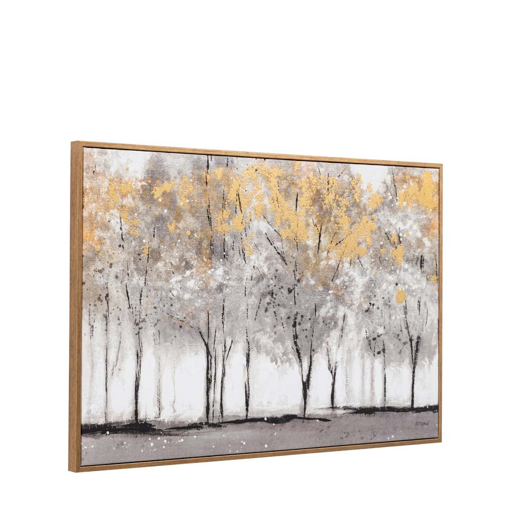 Golden Reverie Framed Canvas