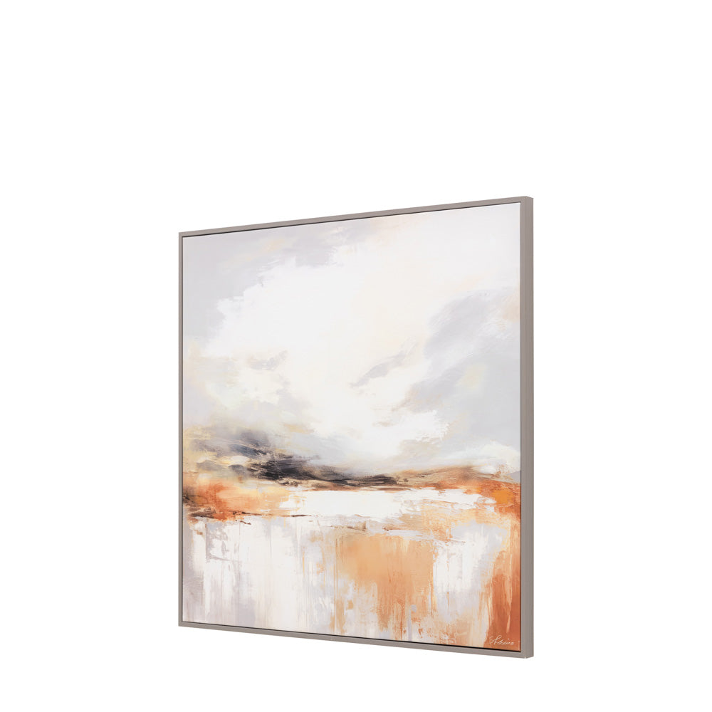 Warm Horizon Framed Canvas