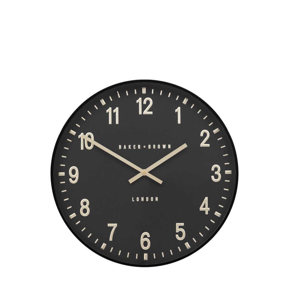 Cambridge Wall Clock Black 40cm