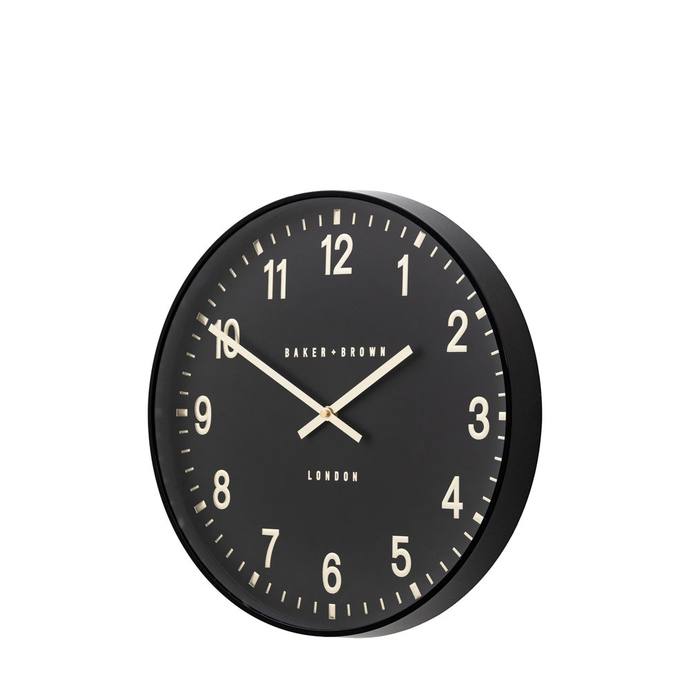 Cambridge Wall Clock Black 40cm