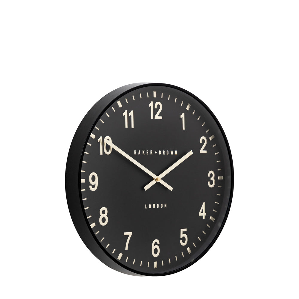 Cambridge Wall Clock Black 40cm