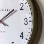 Cambridge Wall Clock Chrome 40cm