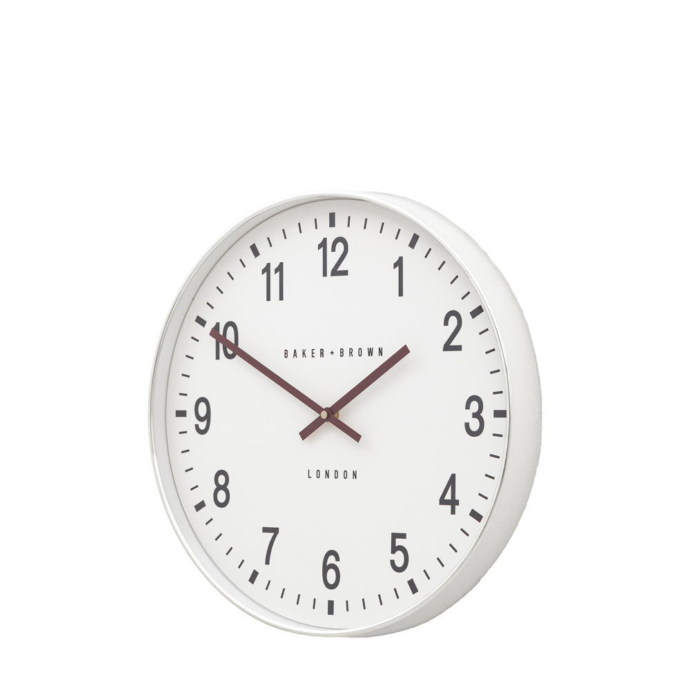 Cambridge Wall Clock Chrome 40cm