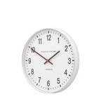 Cambridge Wall Clock Chrome 40cm