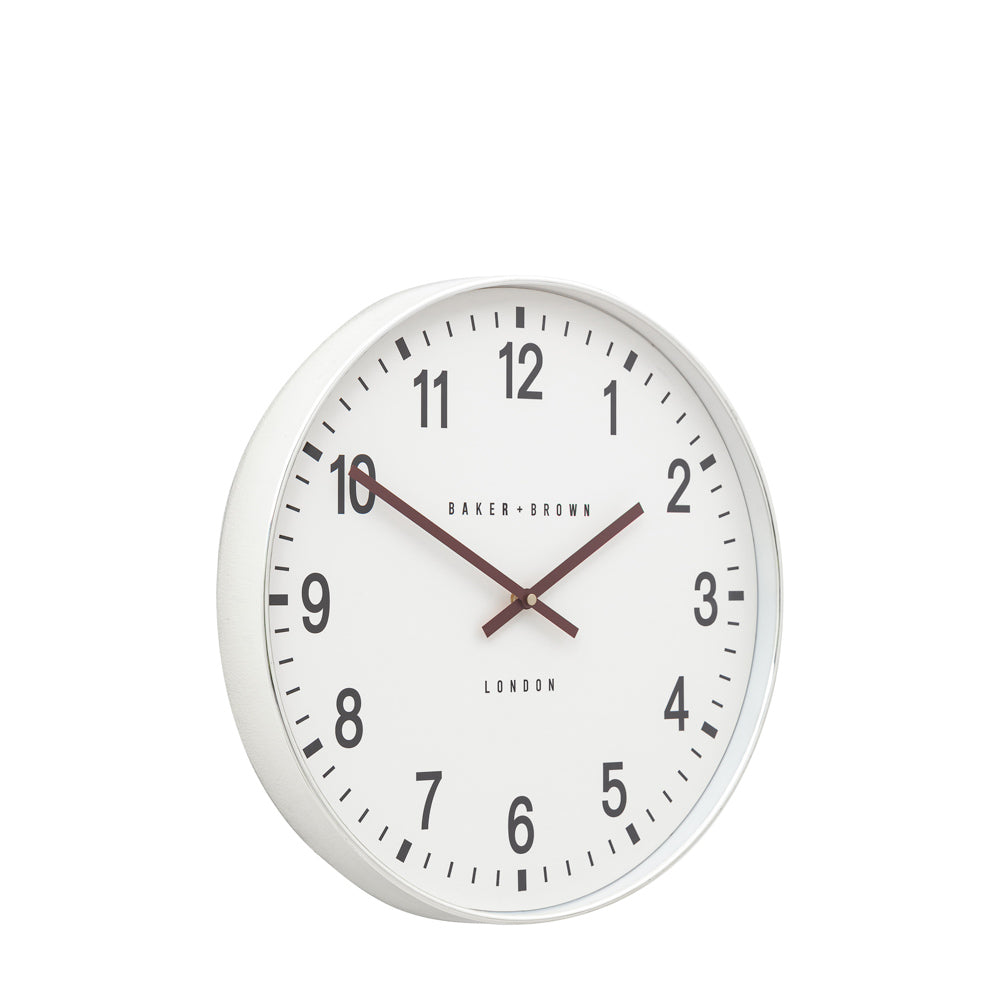 Cambridge Wall Clock Chrome 40cm