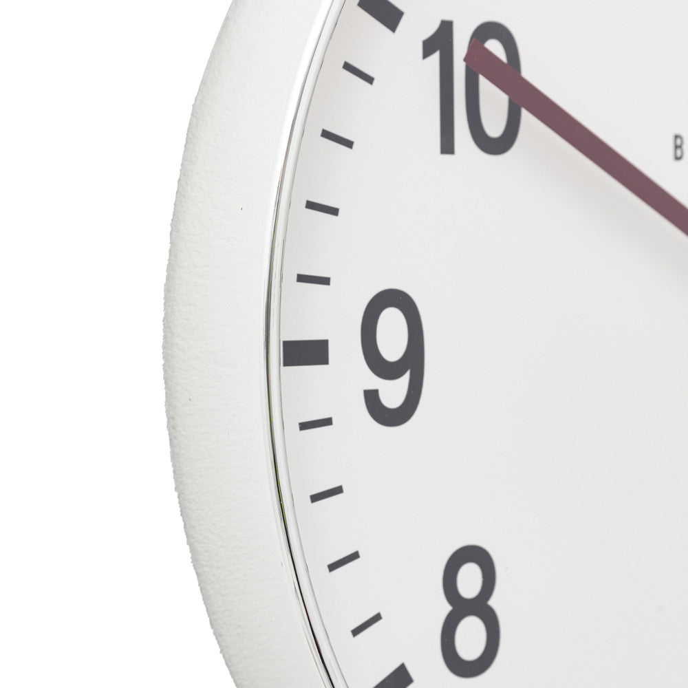 Cambridge Wall Clock Chrome 40cm
