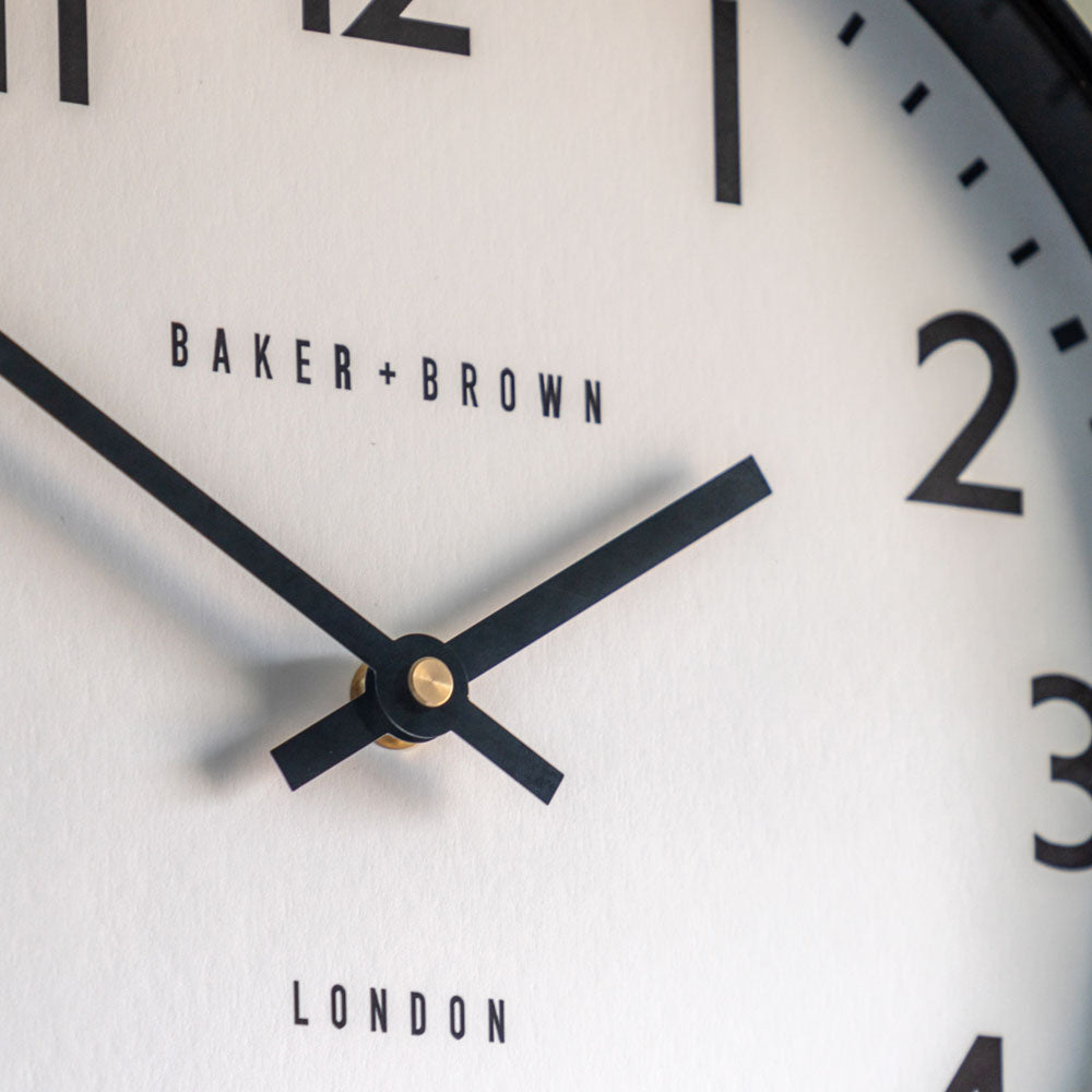 Norton Wall Clock Black 30cm