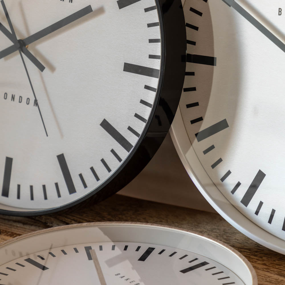 Longstone Clock White 40cm