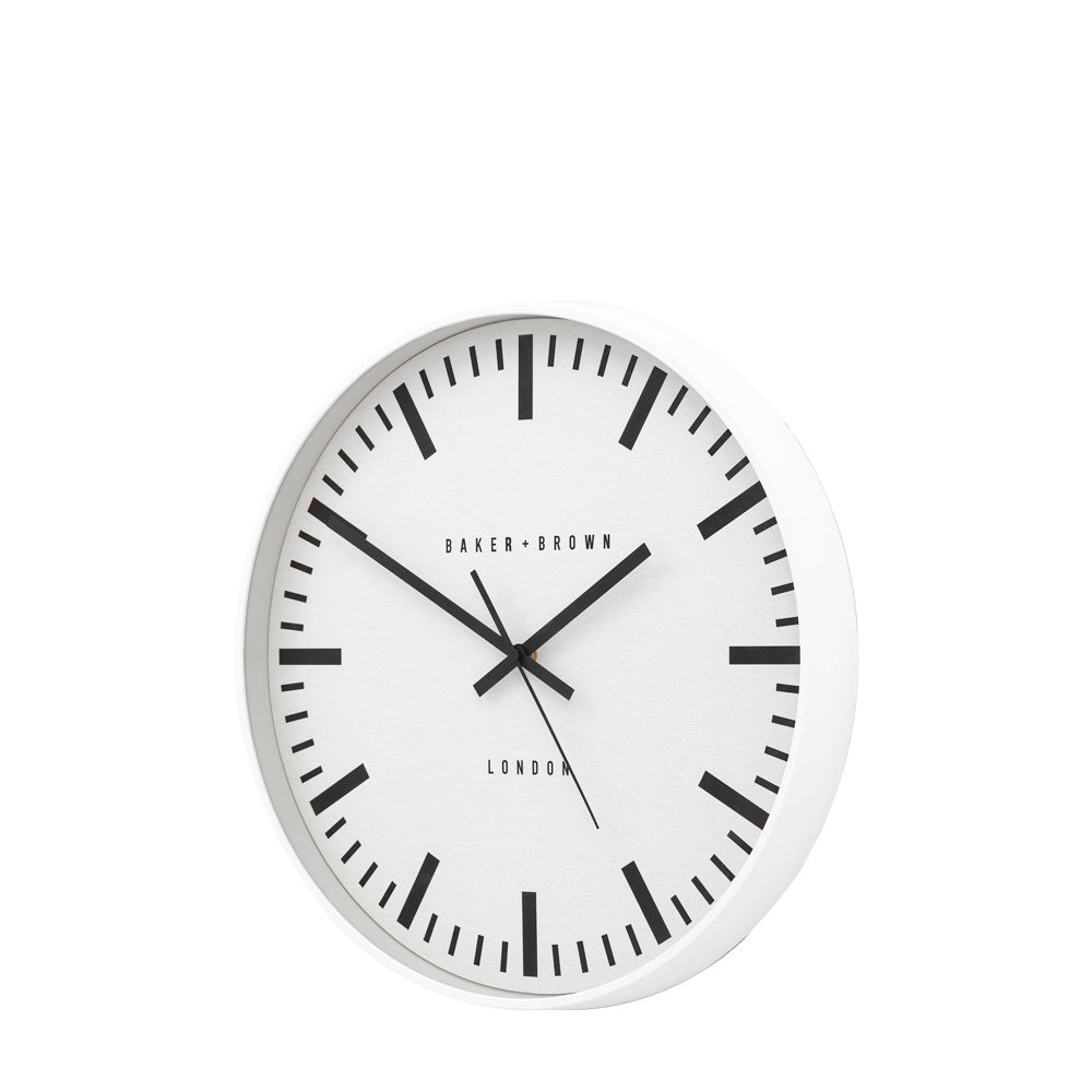 Longstone Clock White 40cm