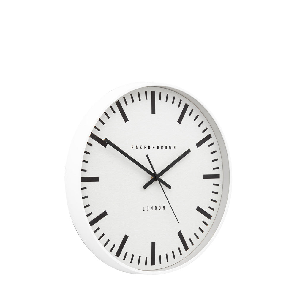 Longstone Clock White 40cm
