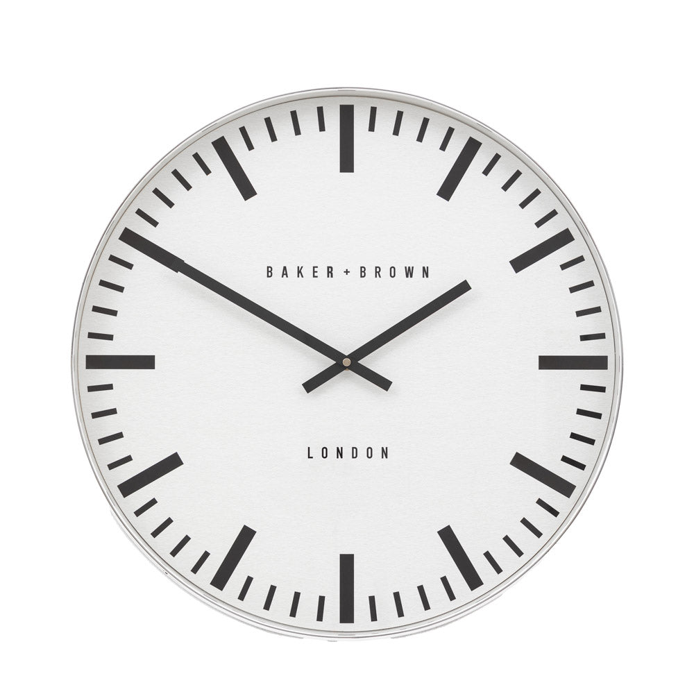 Longstone Clock Chrome 50cm