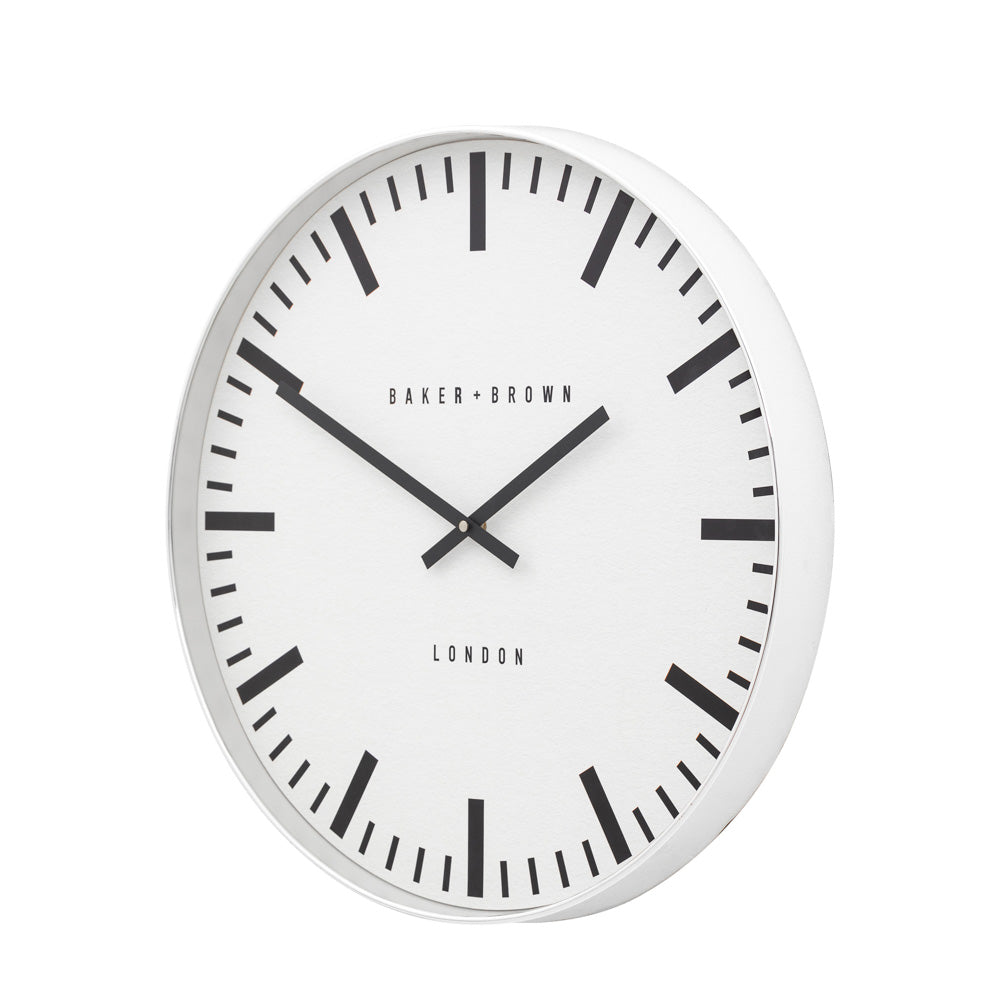 Longstone Clock Chrome 50cm
