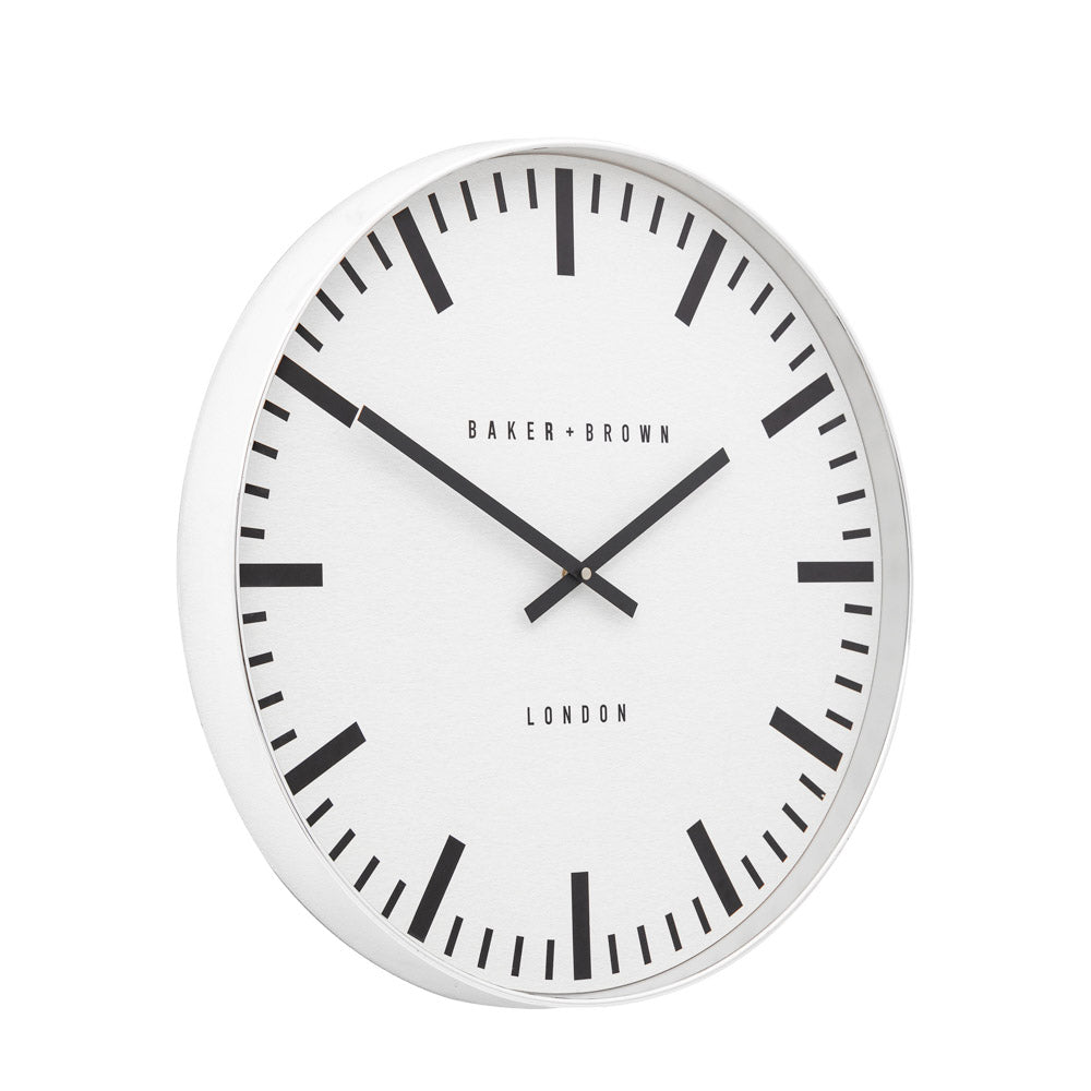 Longstone Clock Chrome 50cm