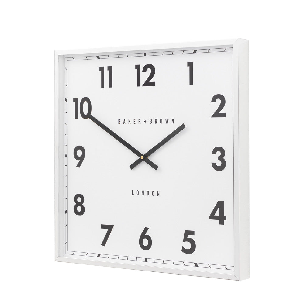 Buxton Wall Clock Chrome 50cm