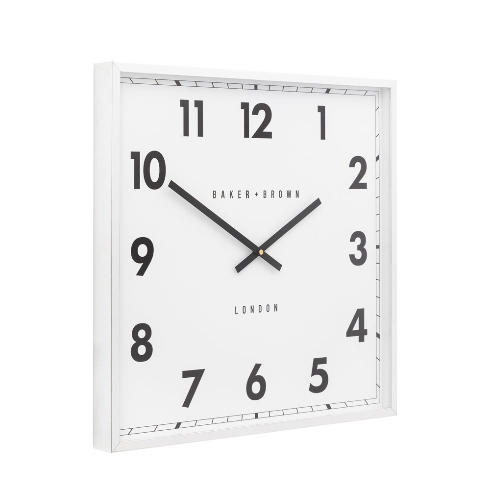 Buxton Wall Clock Chrome 50cm