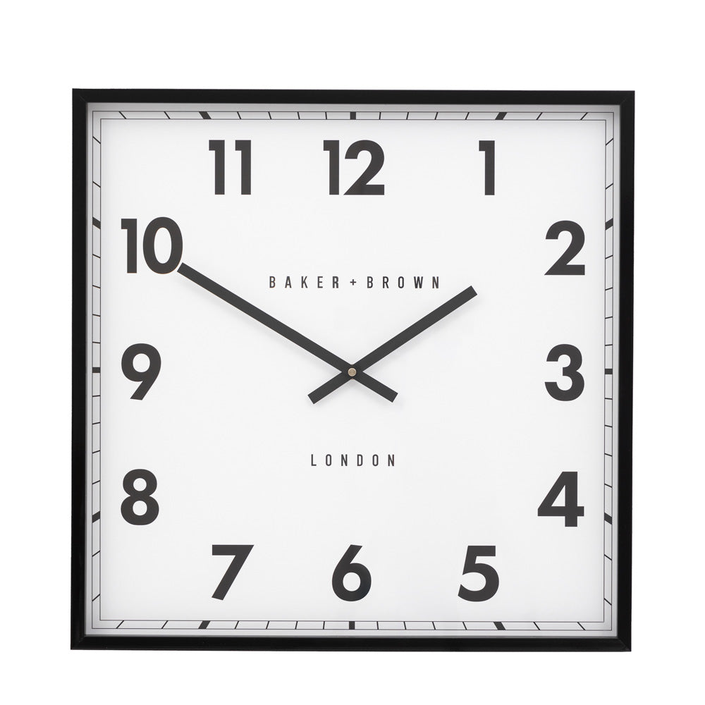Buxton Wall Clock Black 50cm